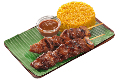 2 pc Spicy Pork Bbq with Rice