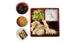 6Pc Honey Chicken Teriyaki Bento Combo
